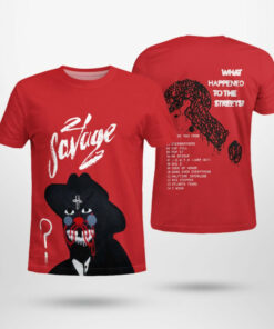 21 Savage What Happened To The Streets Graphic T-Shirt