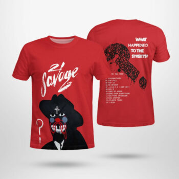 21 Savage What Happened To The Streets Graphic T-Shirt