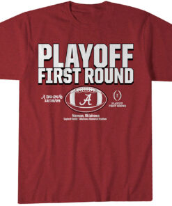 Alabama Crimson Tide 2025 CFP First Round Winner T-Shirt