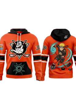 Anaheim Ducks Naruto Shippuden Anime Hockey Night Hoodie