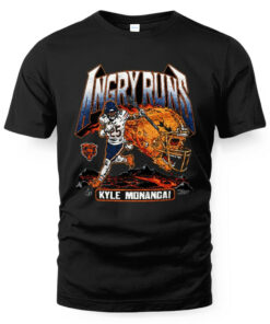 Angry Runs 2025 Chicago Bears Kyle Monangai T-Shirt