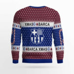 Barcelona Soccer Team Ugly Christmas Sweater 2025