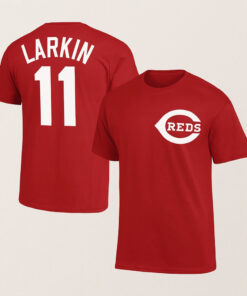 Barry Larkin Cincinnati Reds 11 T-Shirt Reds Baseball Tee 2025