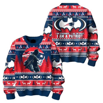 Batman I Am A Patriot Football Ugly Sweater 2025