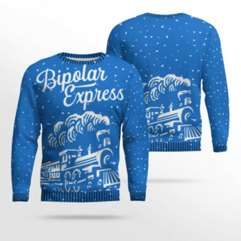 Bipolar Express Ugly Christmas Sweater
