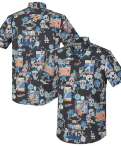 Black Los Angeles Dodgers Hawaiian Shirt