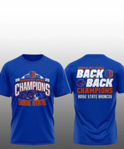 Boise State Broncos 2025 Mountain West Champions Back to Back T-Shirt