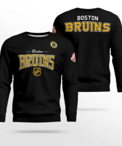 Boston Bruins Black There & Back 2.0 Sweatshirt