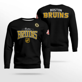 Boston Bruins Black There & Back 2.0 Sweatshirt