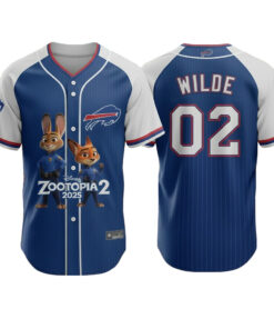 Buffalo Bills Zootopia 2 Wilde Hopps Baseball Jersey 2025