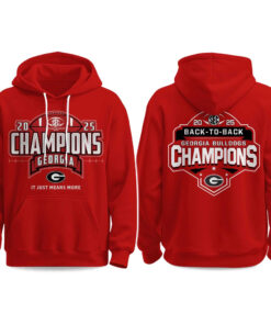 Bulldogs Back To Back SEC Champions 2025 Hoodie