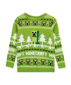 Character Green Minecraft Christmas Ugly Sweater