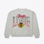 Chicago Blackhawks Heather Gray Hockey Night Sweatshirt