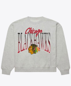 Chicago Blackhawks Heather Gray Hockey Night Sweatshirt
