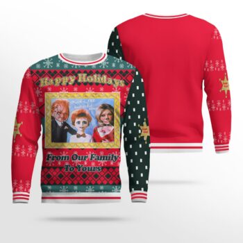 Chucky Happy Holidays From Our Family to Yours Ugly Sweater 2025