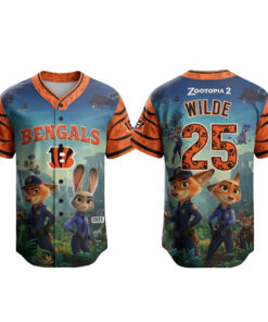 Cincinnati Bengals x Zootopia 2 Wilde Hopps Baseball Jersey 2025