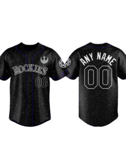 Colorado Rockies 2026 Star Wars Night Custom Name Baseball Jersey