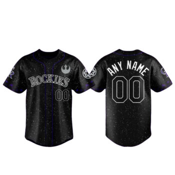 Colorado Rockies 2026 Star Wars Night Custom Name Baseball Jersey