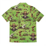 Cowboy Skull Cactus Hawaiian Shirt