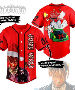 Custom Christmas Juice Wrld Baseball Jersey