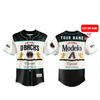 Custom Name Arizona Diamondbacks Modelo American’s Beer Baseball Jersey