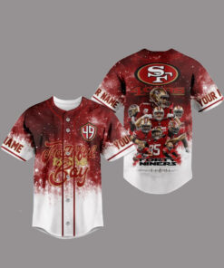 Custom Name San Francisco 49Ers Football Faithful To The Bay Baseball Jersey