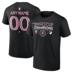 Custom Name and Number Inter Miami CF 2025 Major League Soccer Cup Champions T-Shirt