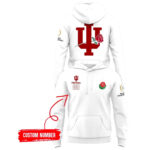 Custom Number Indiana Hoosiers Football Rose Bowl Game Hoodie