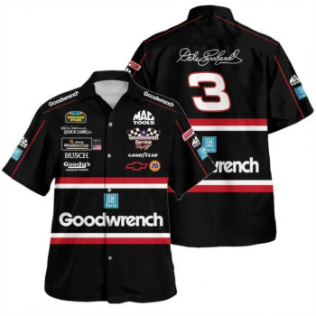 Dale Earnhardt Nascar Racing 1993 Hawaiian Shirt