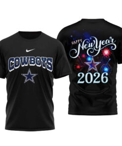 Dallas Cowboys Happy New Year 2026 T-Shirt