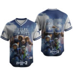 Dallas Cowboys x Zootopia 2 Wilde Hopps Baseball Jersey 2025 1 Dallas Cowboys x Zootopia 2 Wilde Hopps Baseball Jersey 2025