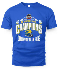 Delaware Fightin Blue Hens 2025 68 Ventures Bowl Champions Shirt