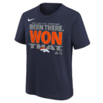 Denver Broncos 2025 AFC West Division Champions Locker Room Trophy Collection T-Shirt