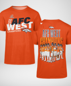 Denver Broncos AFC West Division 2025 Champions T-Shirt and Hoodie