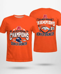 Denver Broncos 2025 AFC West Division Champions Shirt