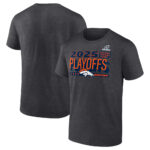 Denver Broncos Heather Charcoal 2025 Football Playoffs T-Shirt