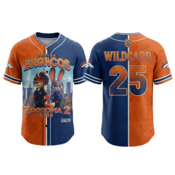 Denver Broncos x Zootopia 2 Wilde Hopps Baseball Jersey 2025
