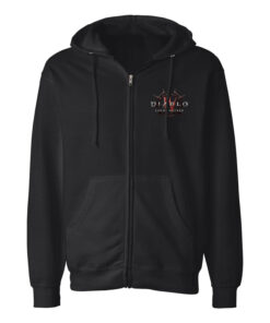 Diablo IV Lord of Hatred Logo Black Zip Hoodie