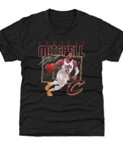 Donovan Mitchell Cleveland Cavaliers Shattered T-Shirt