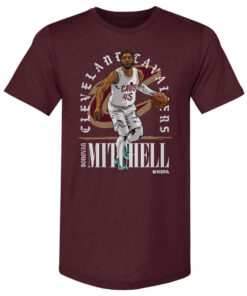 Donovan Mitchell Cleveland Cavaliers Shield T-Shirt