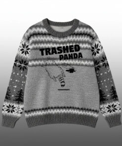 Drunk Raccoon Trashed Panda Ugly Sweater