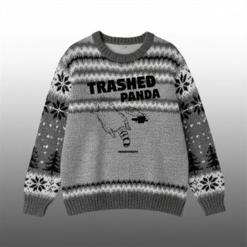 Drunk Raccoon Trashed Panda Ugly Sweater
