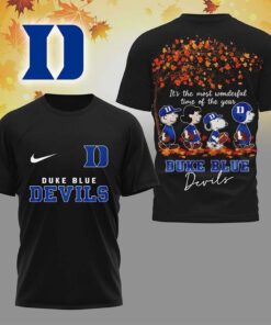 Duke Blue Devils Snoopy And Friends It’s The Most Wonderful Time Of The Year T-Shirt