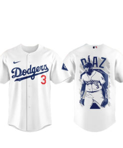 Edwin Diaz Welcome To Los Angeles Dodgers Baseball Jersey