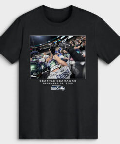 Eric Saubert Black Seattle Seahawks Football League Flash Features Week 16 T-Shirt
