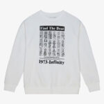 Find The Beat 1973-Infinity White 50th Anniversary of Hip-Hop Sweatshirt