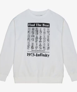 Find The Beat 1973-Infinity White 50th Anniversary of Hip-Hop Sweatshirt