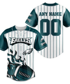 Football League Philadelphia Eagles Baseball Jersey Personalized