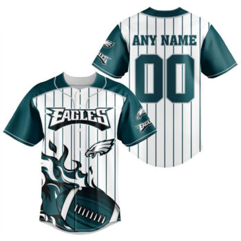 Football League Philadelphia Eagles Baseball Jersey Personalized