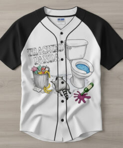 Funny Drunk Raccoon Trashed Panda 2025 Baseball Jersey
